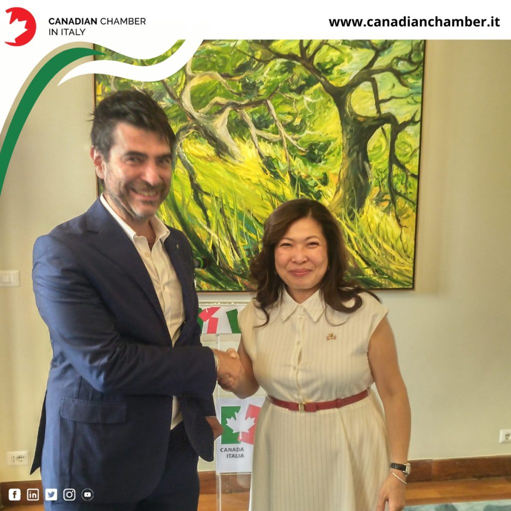 Minister Mary NG and Stefano Colombetti